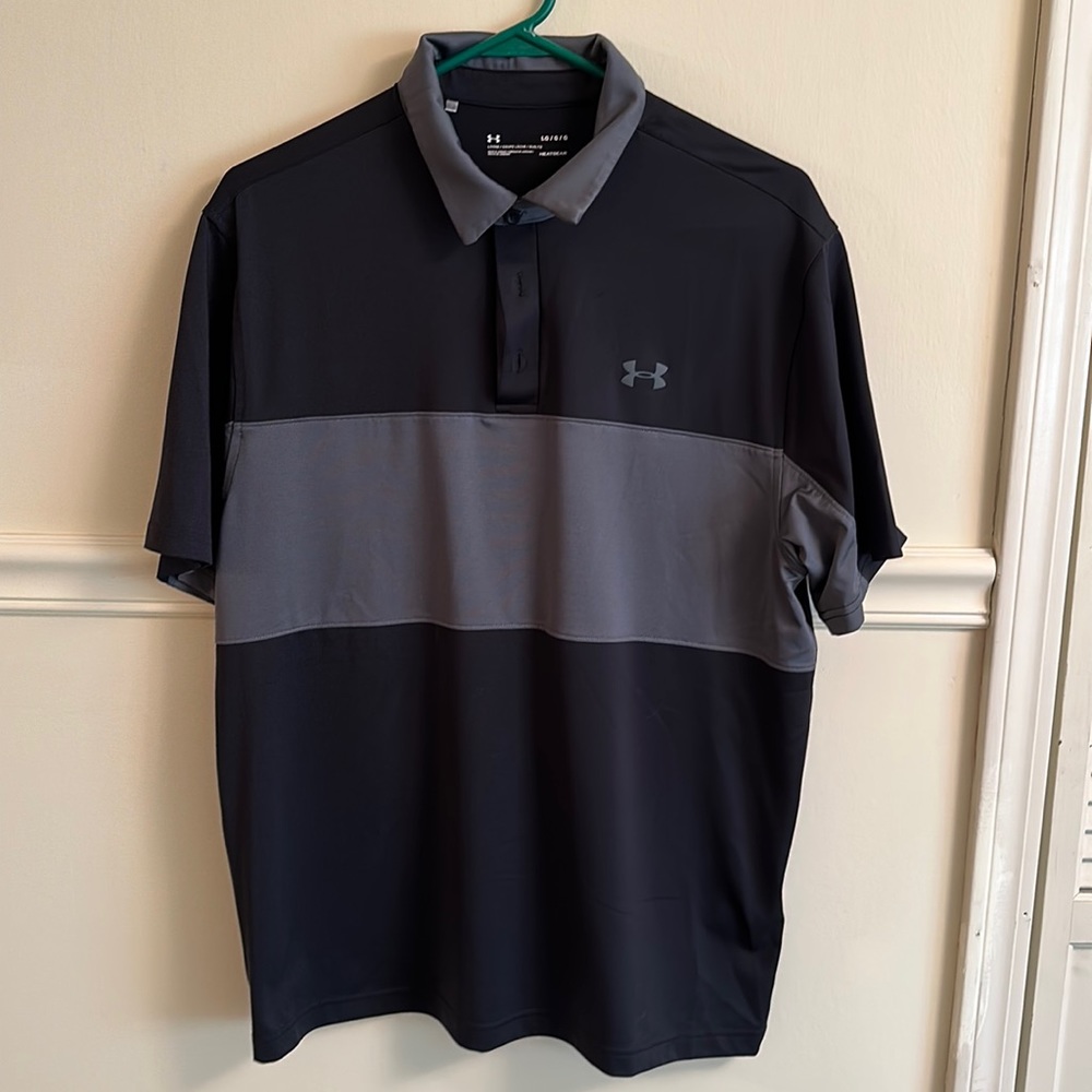 Under Armour Men’s Size Large L golf polo in great condition